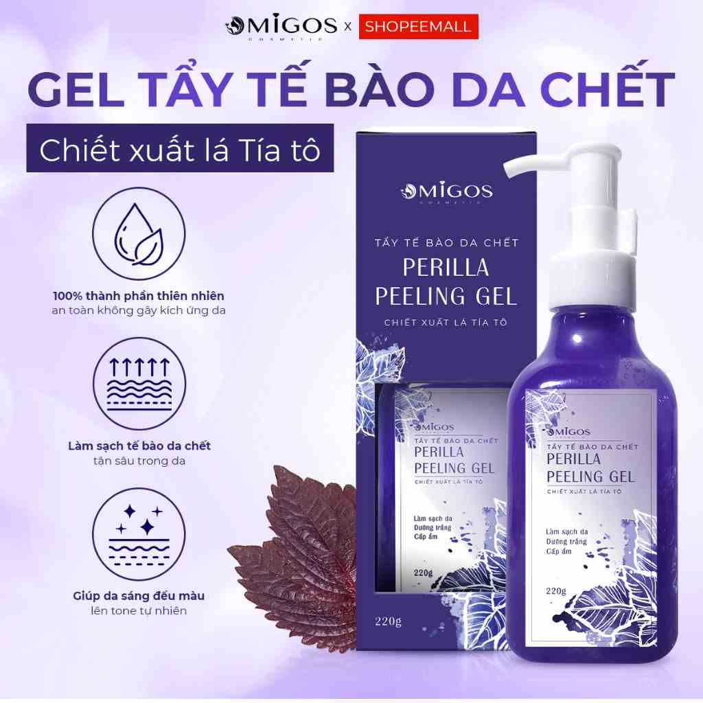 Tẩy Tế Bào Da Chết Body Omigos, Làm Sạch Lớp Tế Bào Da Chết Trên Cơ Thể, Ngăn Ngừa Mụn Lưng và Dưỡng Da Sáng Mịn 220g