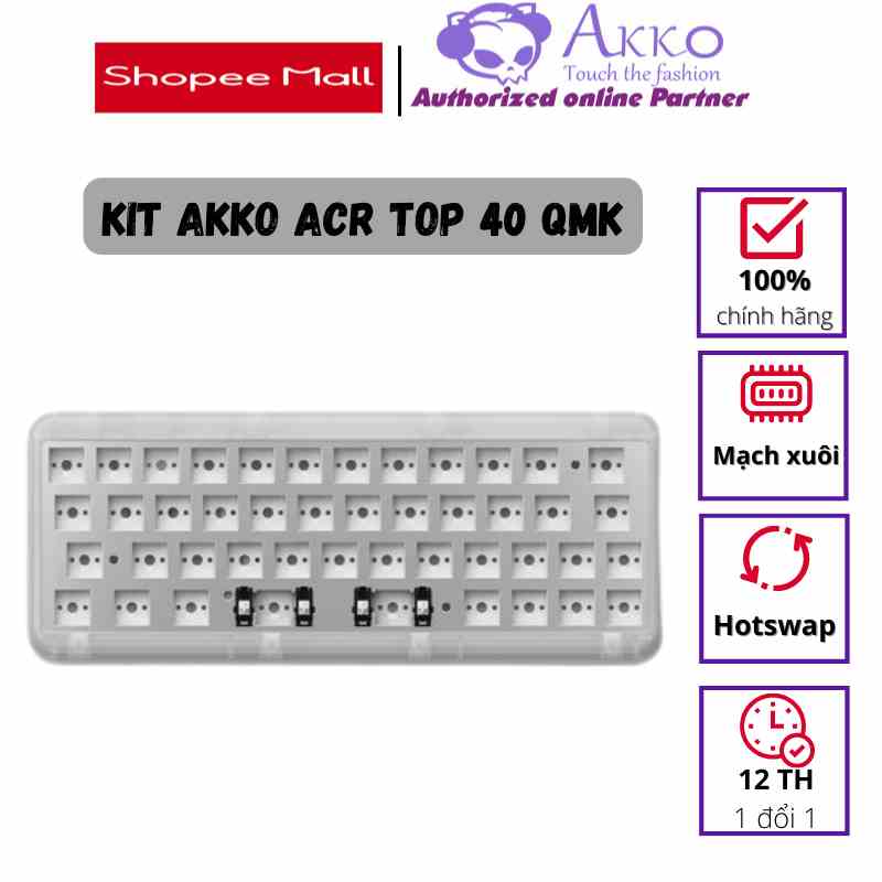 [Mã BMLTB35 giảm đến 35K đơn 99K] KIT bàn phím AKKO ACR TOP 40 (Hotswap / RGB / Top-mount / South-Facing / QMK – VIA)