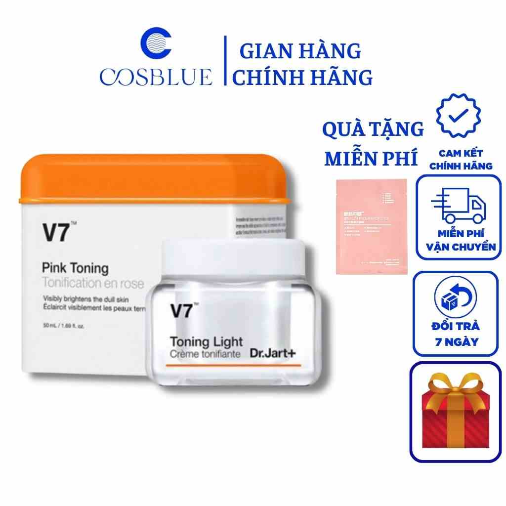 Kem Dưỡng Trắng Tái Tạo Da V7 Toning Light Dr.Jart+ Hàn Quốc Chính Hãng trắng da bật tone tức thì 50ml-15ml