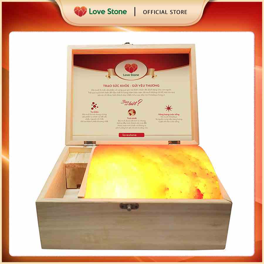 Hộp Đá Muối Himalaya LoveStone Massage Chân Magic - Nhập Khẩu Pakistan Hàng Chính Hãng 100%