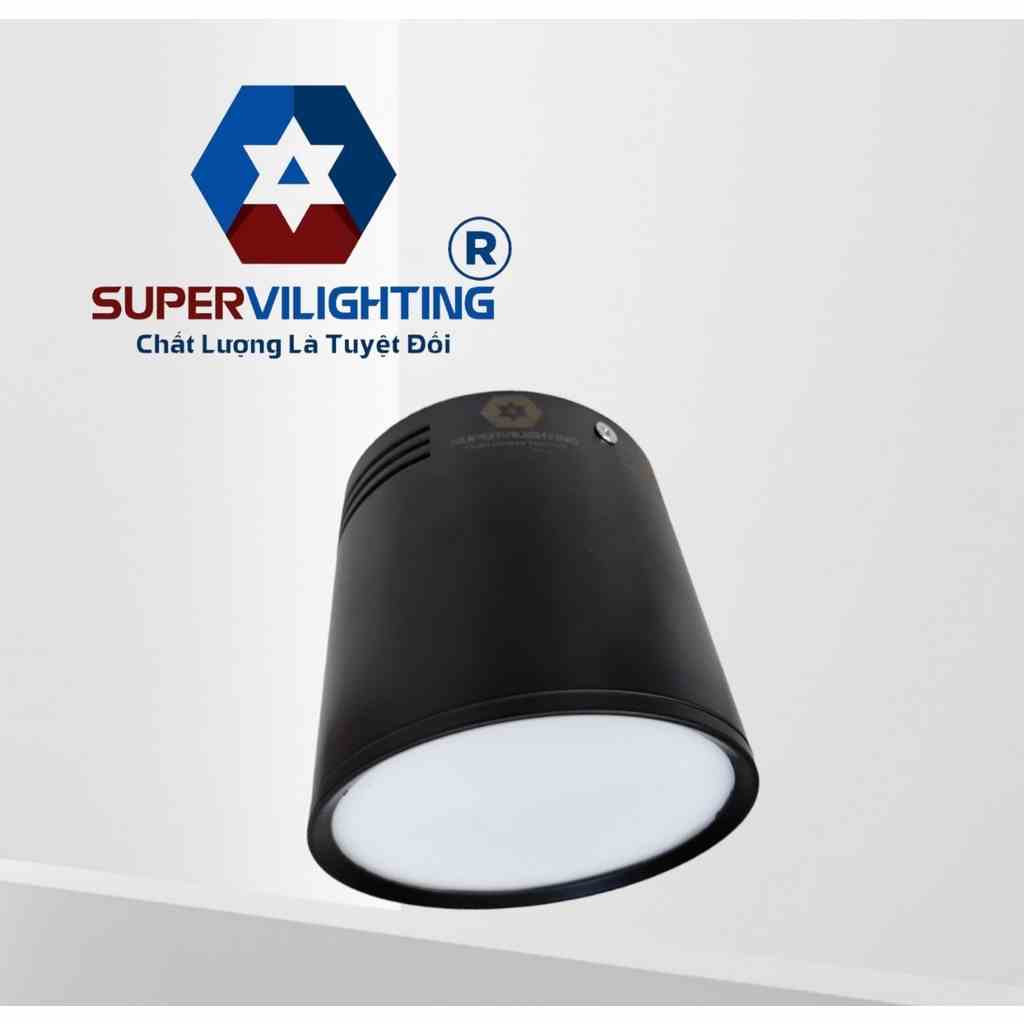 Đèn bơ SuperVilighting, MS Bơ-7-11, Công suất 7w-11w, AC220V, trang trí trần nhà, lấy sáng shop, quán. Bảo hành 24 tháng