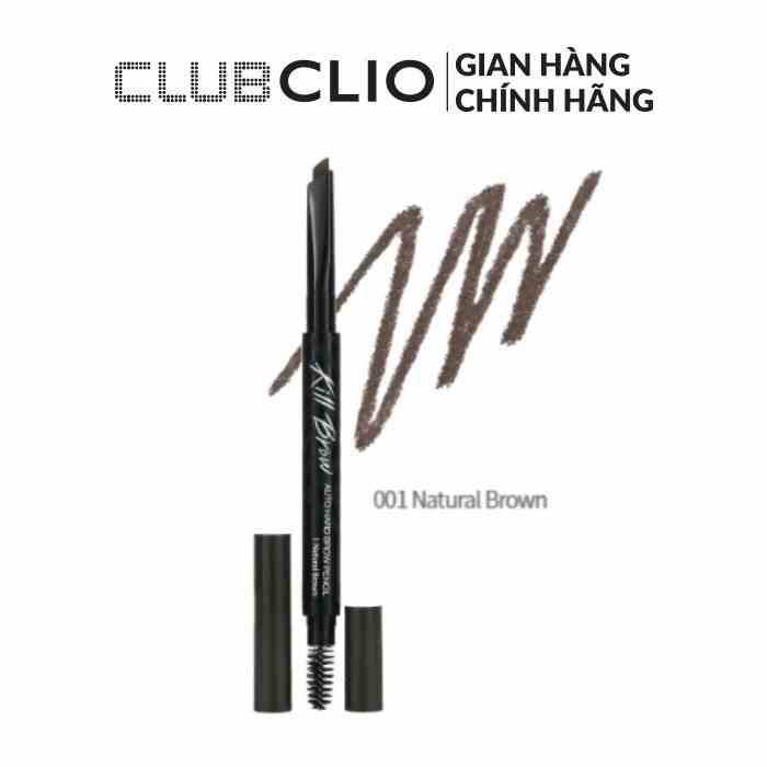 [Mã BMLTA35 giảm đến 35K đơn 99K] Chì Kẻ Mày CLIO KILL BROW AUTO HARD BROW PENCIL 0.31g