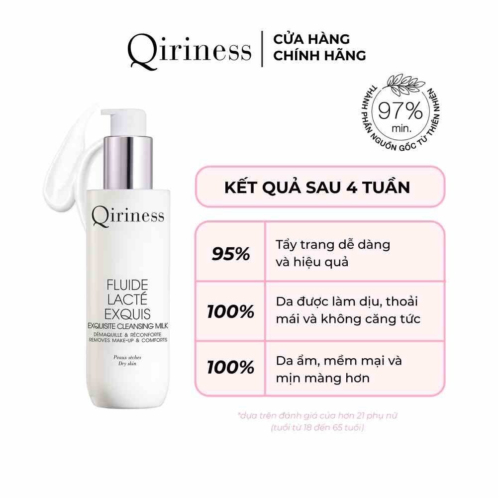 Sữa rửa mặt cấp ẩm Qiriness Exquisite Cleansing Milk 200ml