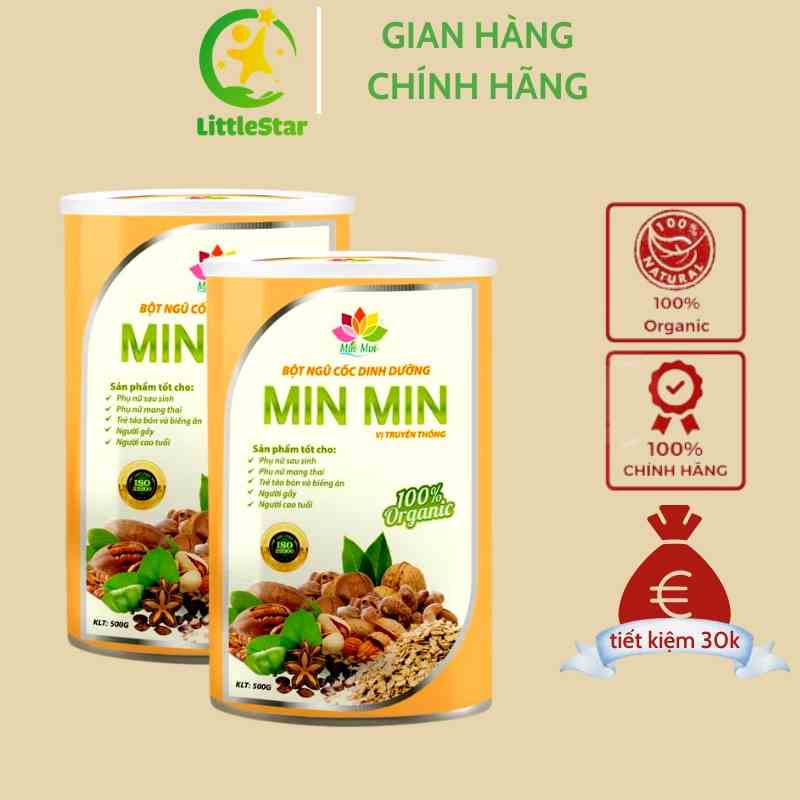 2 Hộp Ngũ Cốc  29 Hạt  Min Min Bổ Sung Dinh Dưỡng Cho Gia Đình