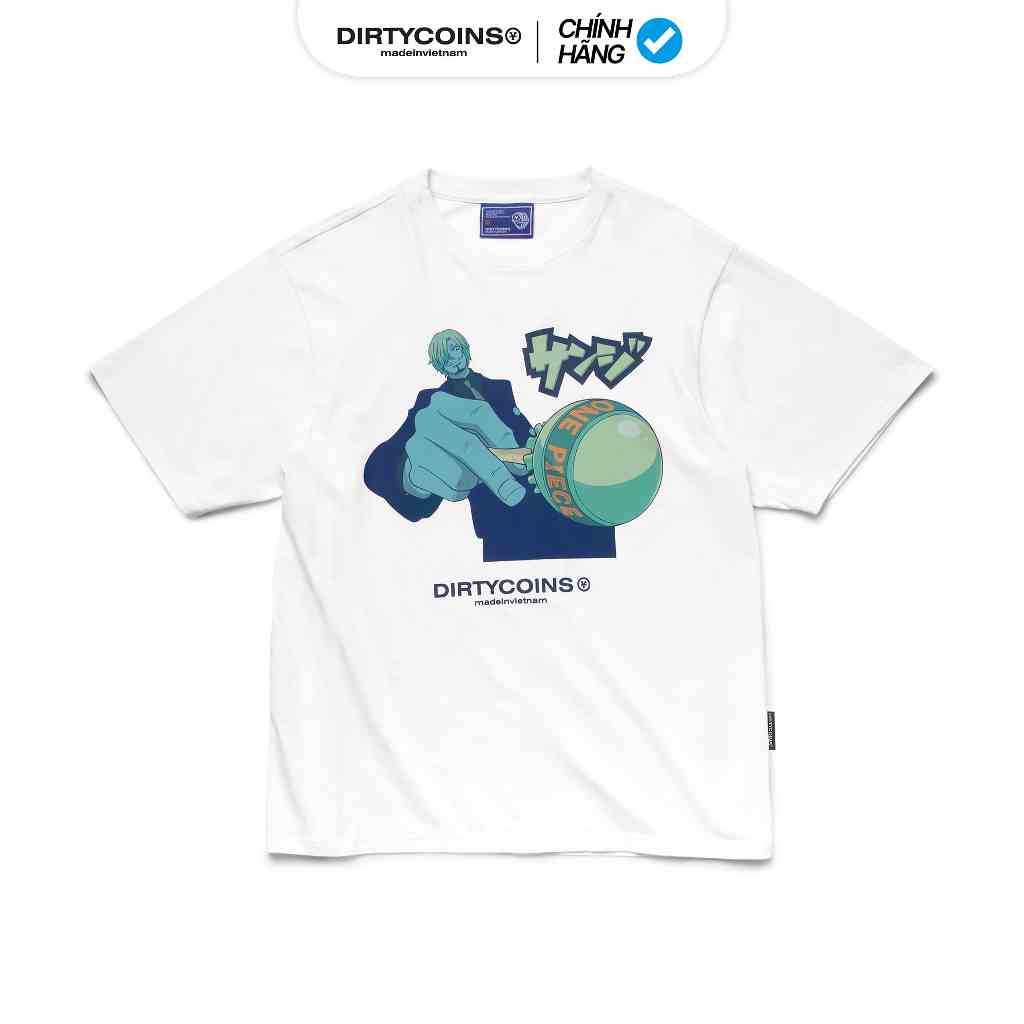 Áo thun DirtyCoins x One Piece Sanji T-shirt - White