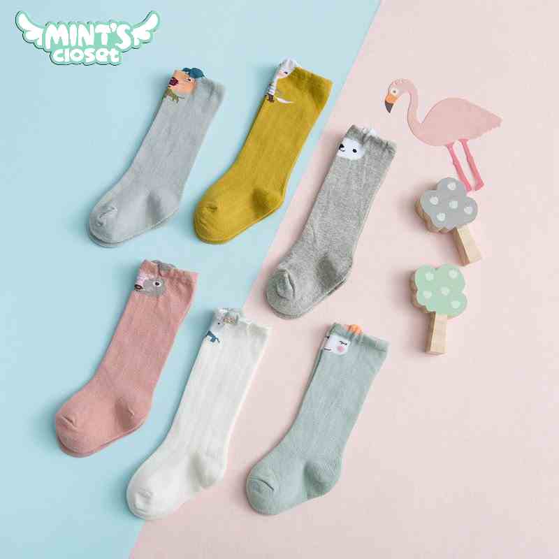 Vớ cho bé cổ cao hình thú phong cách hàn quốc sơ sinh 1 2 3 tuổi MINTSCLOSET Mints Closet - t101