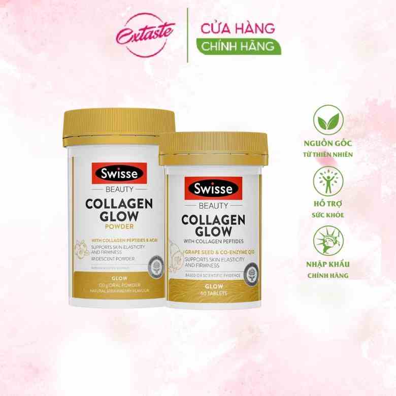 Bổ sung Collagen thủy phân healthy care extaste swisse beauty collagen 60 Viên và 120g