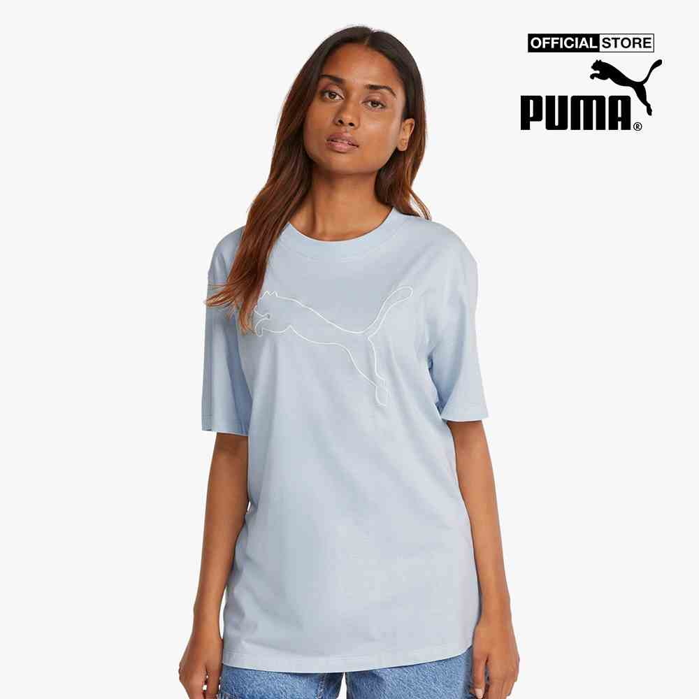 PUMA - Áo thun nữ tay ngắn phom suông hiện đại HER 847090-21