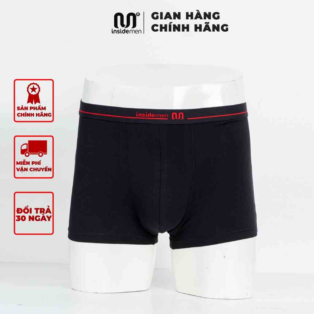 Quần lót nam Boxer INSIDEMEN chính hãng vải cotton mềm mại thoáng khí co giãn 4 chiều IBX016