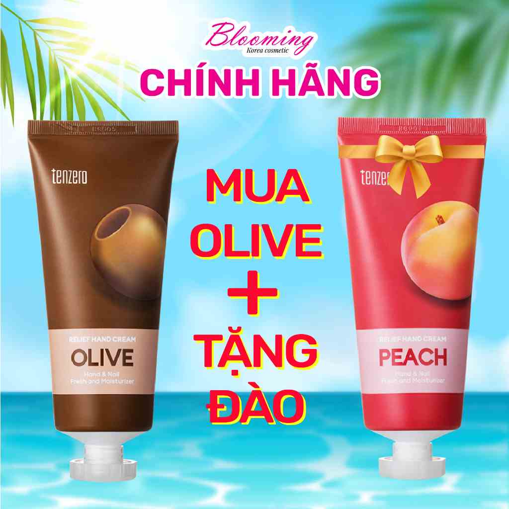 Kem Dưỡng Da Tay Làm Mịn Da, Phục hồi Da Nhăn Nheo Chiết Xuất Olive Tenzero Hand Cream 100ml