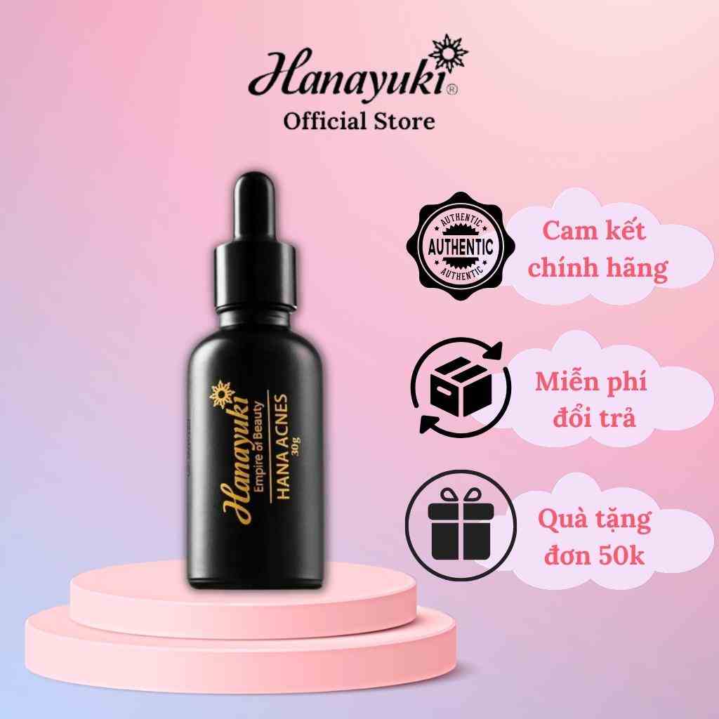 Serum Dưỡng Giảm Mụn Hana Acnes, Serum Dưỡng Ẩm Dưỡng Trắng Mờ Thâm Ngăn Mụn Tái Phát Hanayuki Chính Hãng