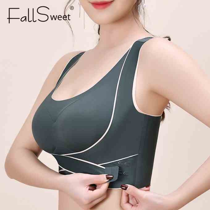 Áo ngực thể thao FALLSWEET size M-3XL không đường may có đệm nâng ngực thời trang mùa thu cho nữ