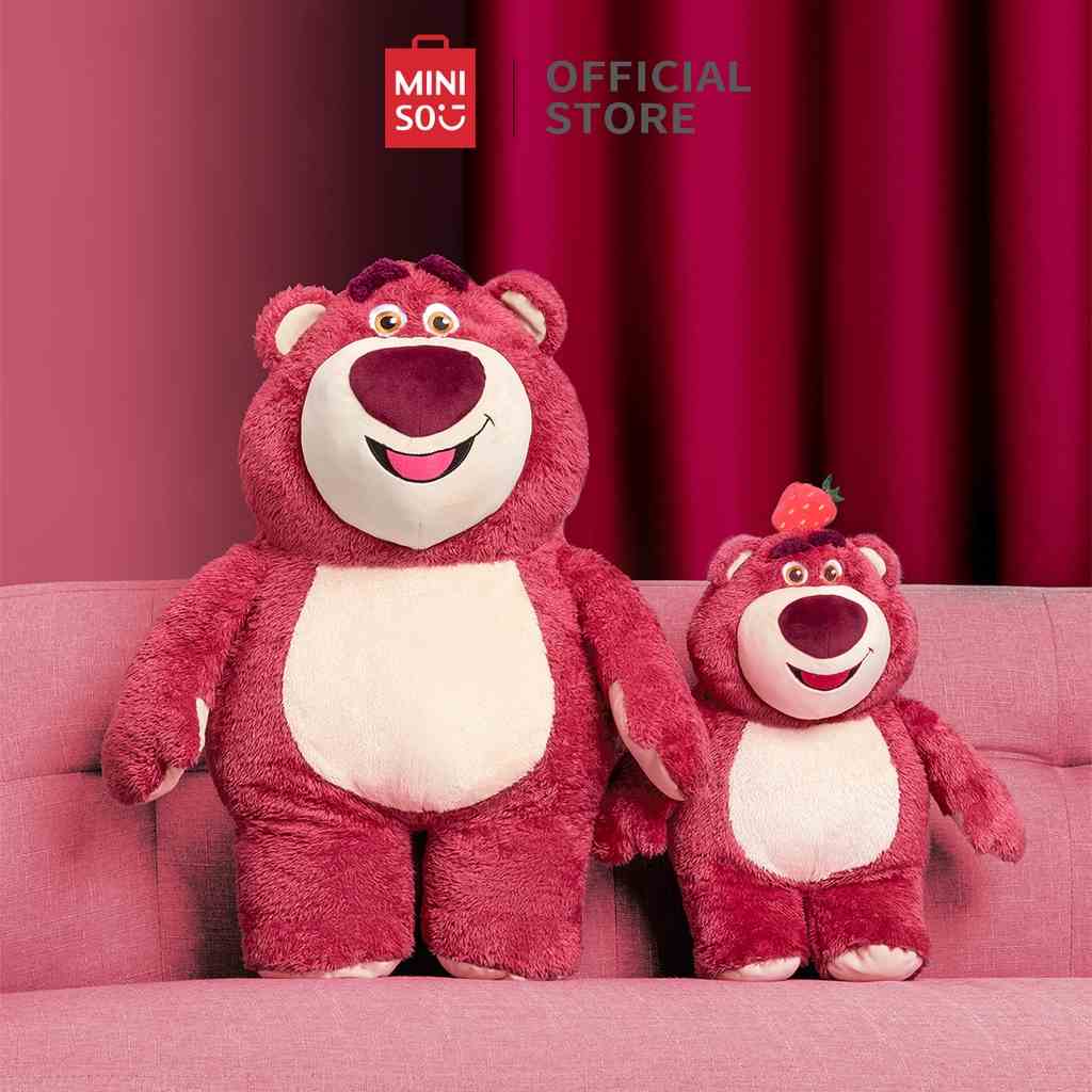 MINISO Lotso Bear Gấu Bông Cute Chính Hãng  Thú Bông Gấu Dâu Disney Tỏa Hương Dâu Thơm Nhẹ Quà Sinh Nhật