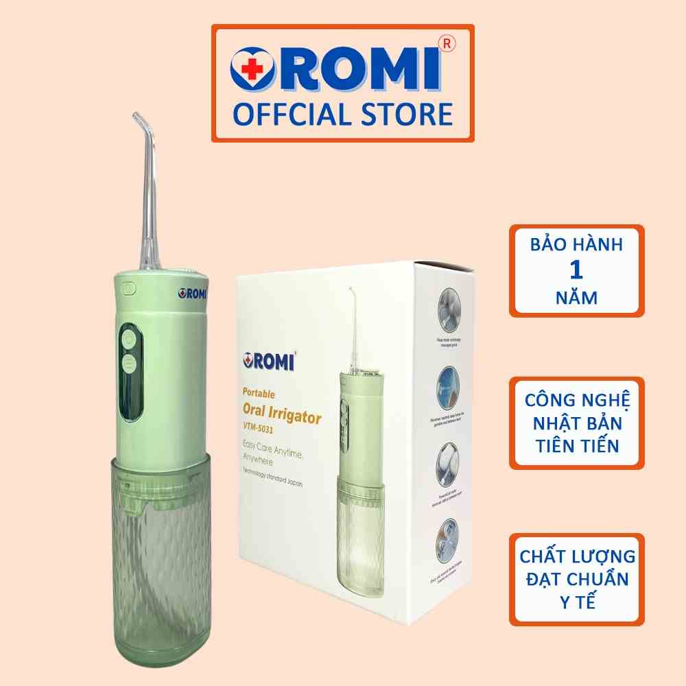 Máy tăm nước cầm tay OROMI VTM-5031 chống thấm nước IPX7 - Vệ sinh răng miệng công nghệ mới