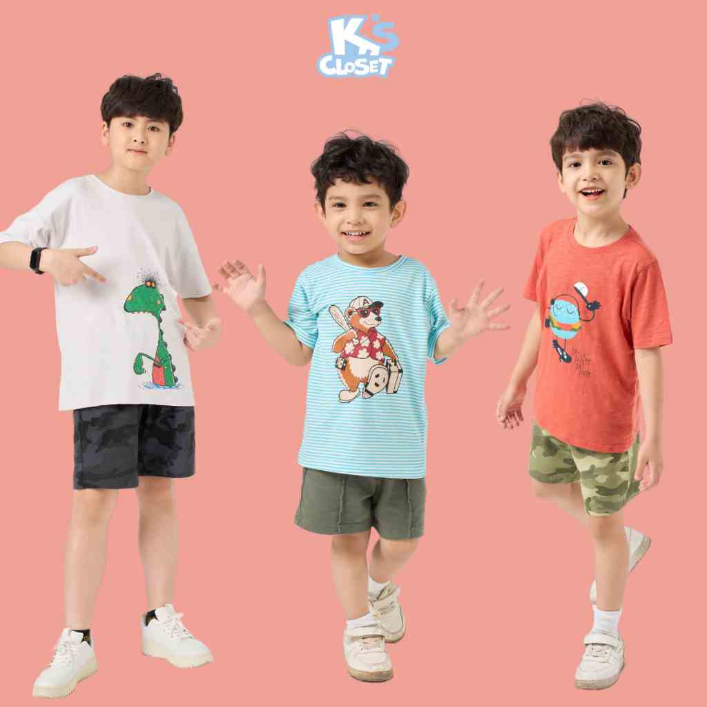 Quần đùi trẻ em KS CLOSET kiểu dáng thể thao, năng động KT111THS / KT35THS / KT147THS/ OL20THS TMĐT