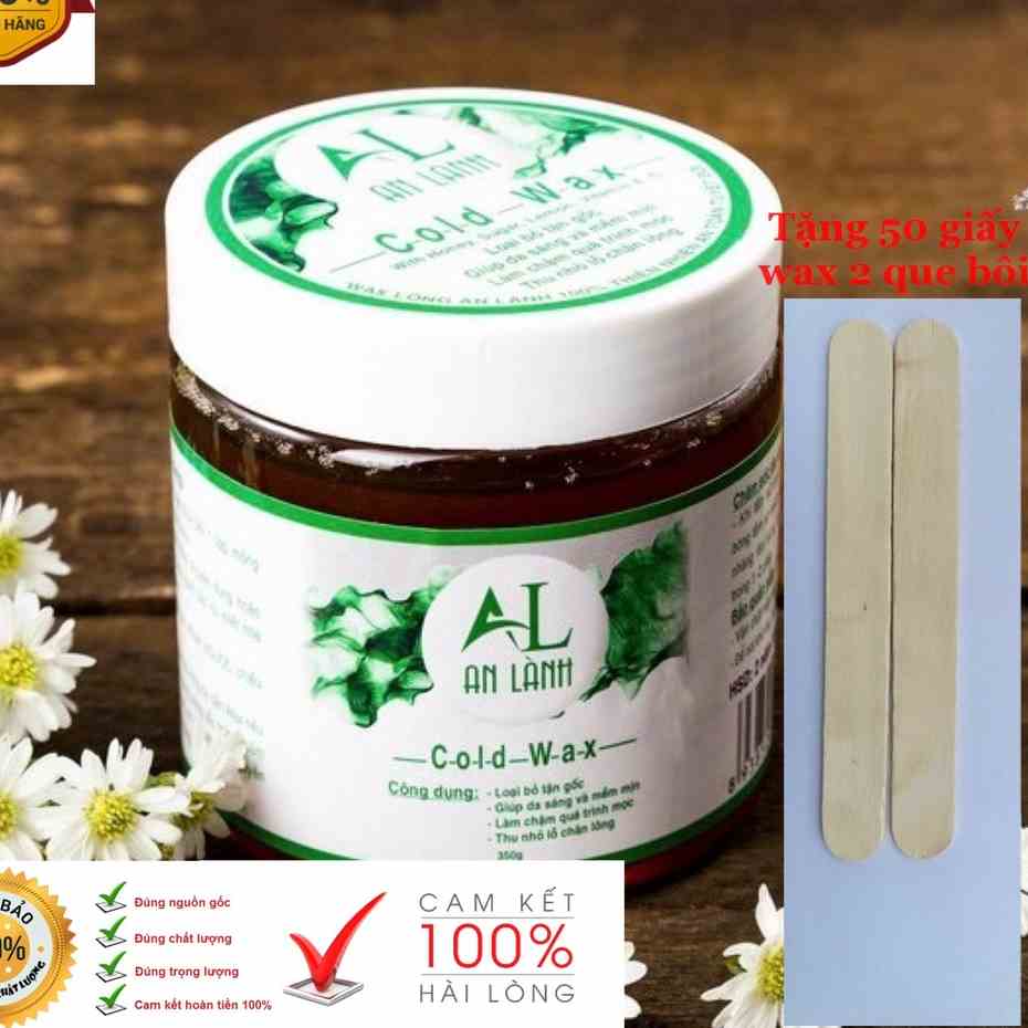 [Mã BMLTB200 giảm đến 100K đơn 499K] Wax lông an lành wax lông tay, chân, nách 100% thiên nhiên an toàn cho da 350g