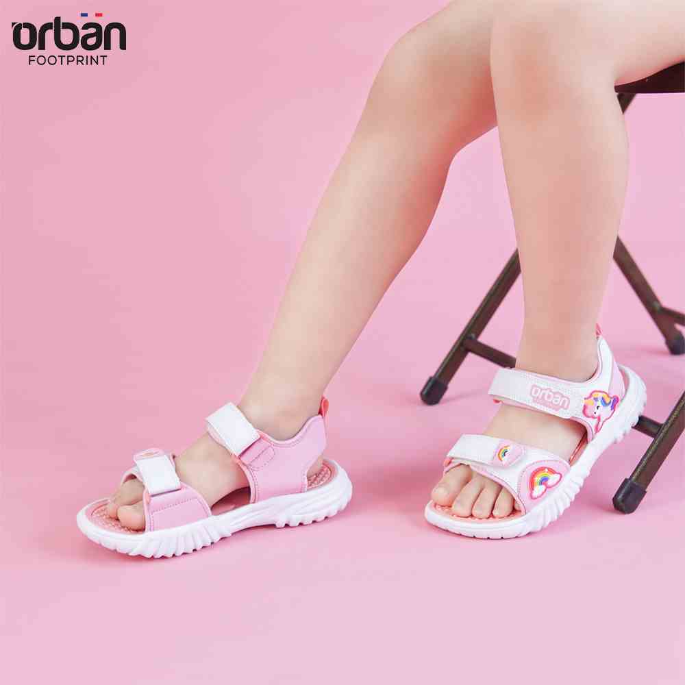 [Mã BMLTA35 giảm đến 35K đơn 99K] DÉP SANDAL CHO BÉ GÁI URBAN SD2305 TRẮNG HỒNG