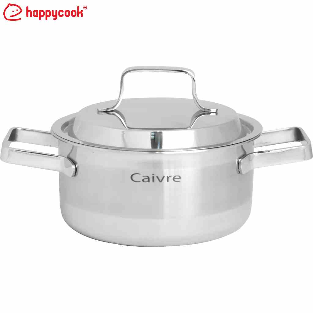 Nồi inox cao cấp 3 lớp Happy Cook 18cm HCS-18OL