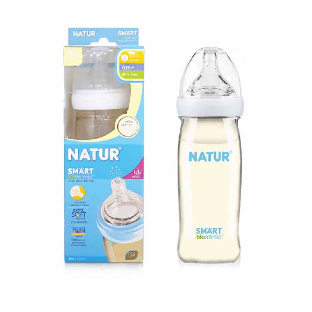 [Mã BMLTB200 giảm đến 100K đơn 499K] Bình sữa Natur Smart PES 240ml