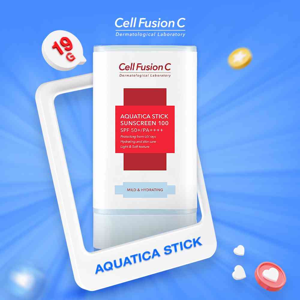 Sáp Chống Nắng Cấp Ẩm, Dịu Da, Ngăn Ngừa Nếp Nhăn & Sạm Nám Cell Fusion C Aquatica Stick Sunscreen 100 SPF 50+/PA++++