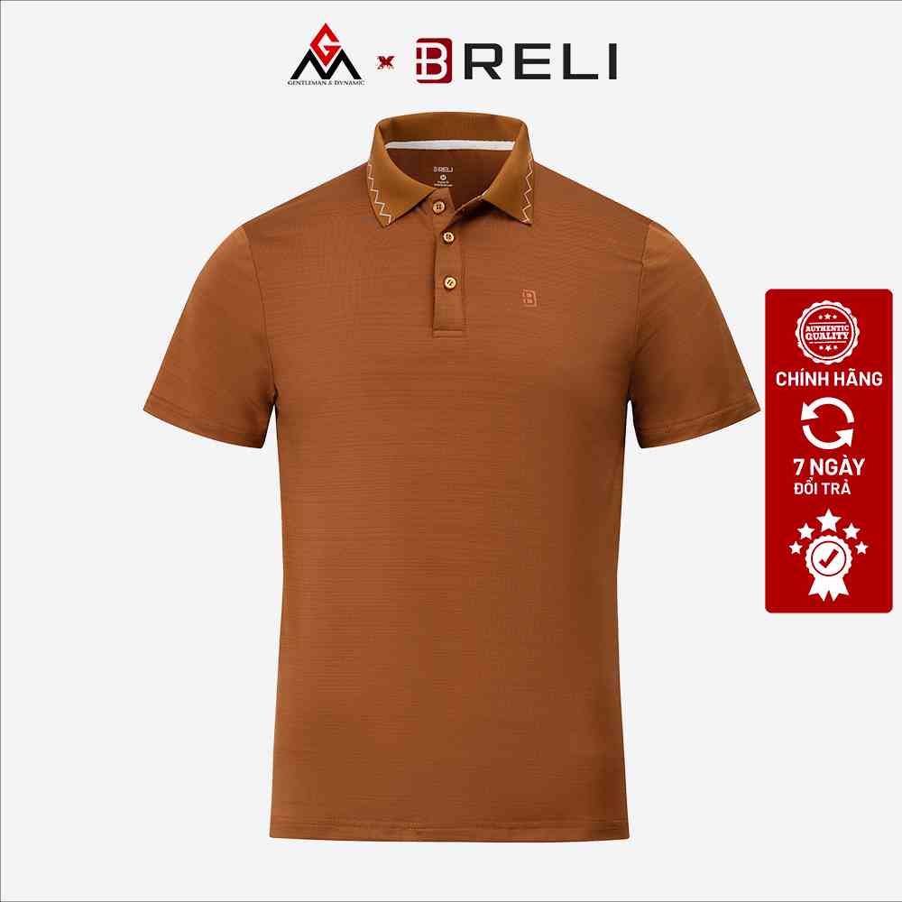 Áo thun nam thể thao có cổ chơi Tenis, Golf GM x Breli - BAS2334 Thoáng khí Sấy khô nhanh