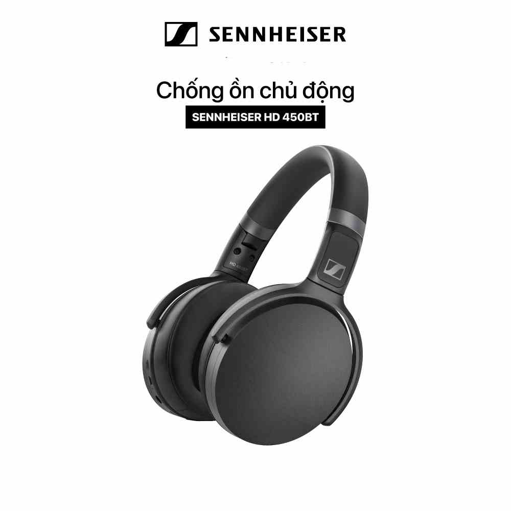 [Mã BMLTA35 giảm đến 35K đơn 99K] Tai nghe chụp tai bluetooth chống ồn SENNHEISER HD 450BT - bảo hành 2 năm chính hãng