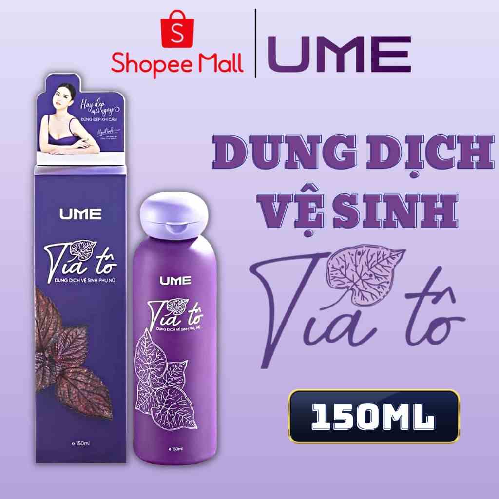 Dung Dịch Vệ Sinh Phụ Nữ Tía Tô Ume, Ddvs Ume Tía Tô Chính Hãng Giúp Khử Mùi Vùng Kín Cân Bằng pH 150ml