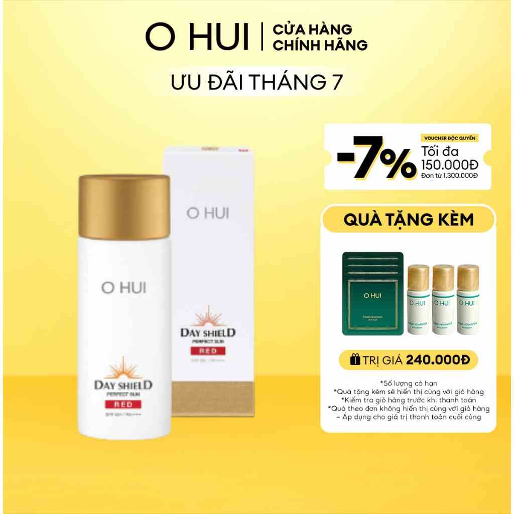 Kem chống nắng cho da nhạy cảm OHUI Day Shield Perfect Sun Red SPF50+ PA++++ 80ml