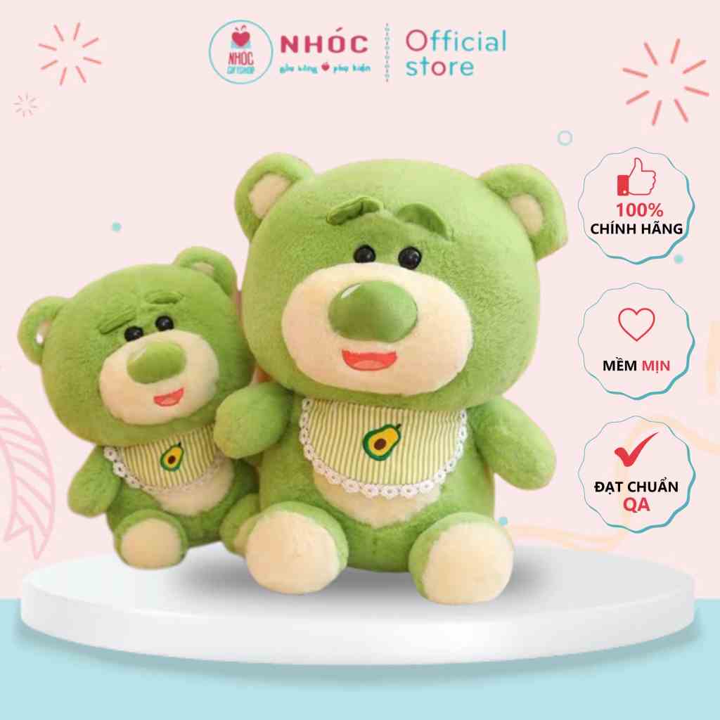 [Mã BMLTB200 giảm đến 100K đơn 499K] [HOT] Thú bông Gấu Toy Story đeo yếm lông xù ngồi bông cao cấp - NHÓC