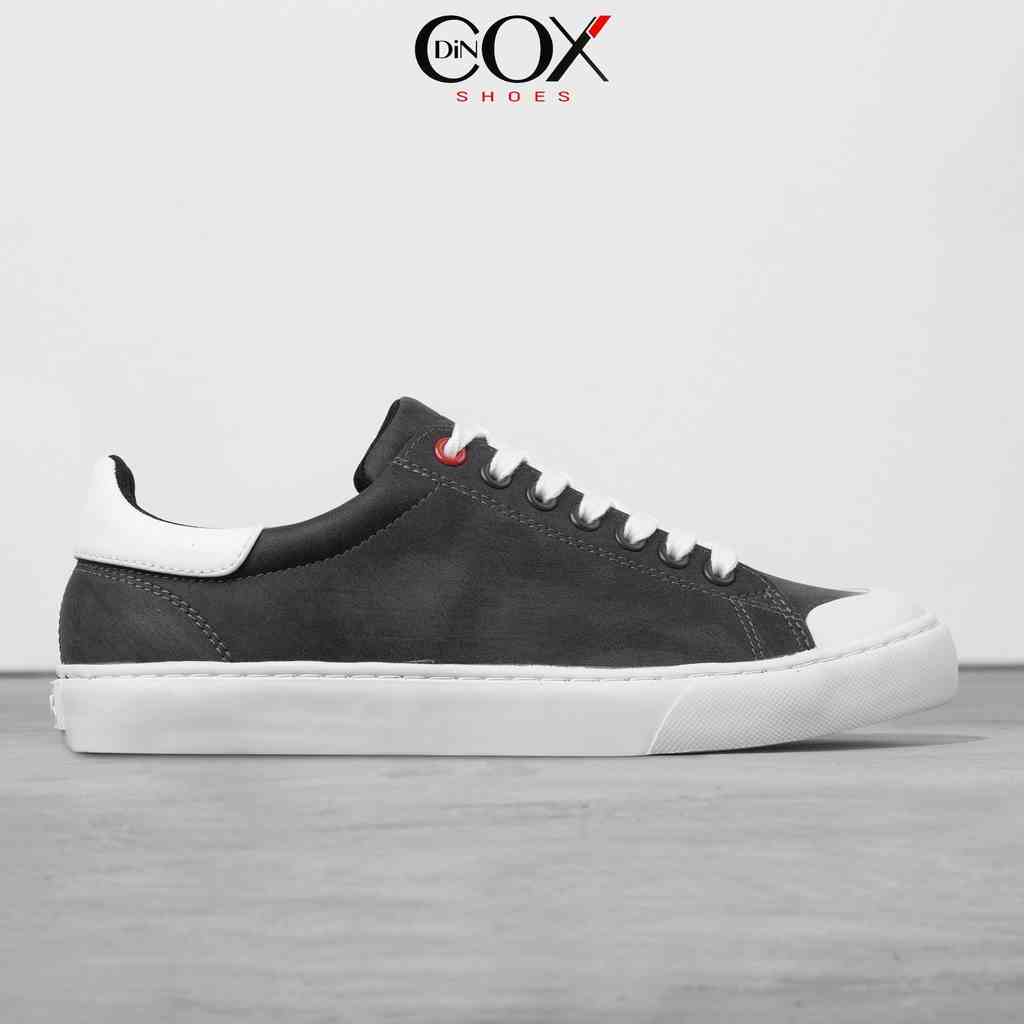 Giày Sneaker Da Nam DINCOX C13 Cách Điệu Sáng Tạo Charcoal