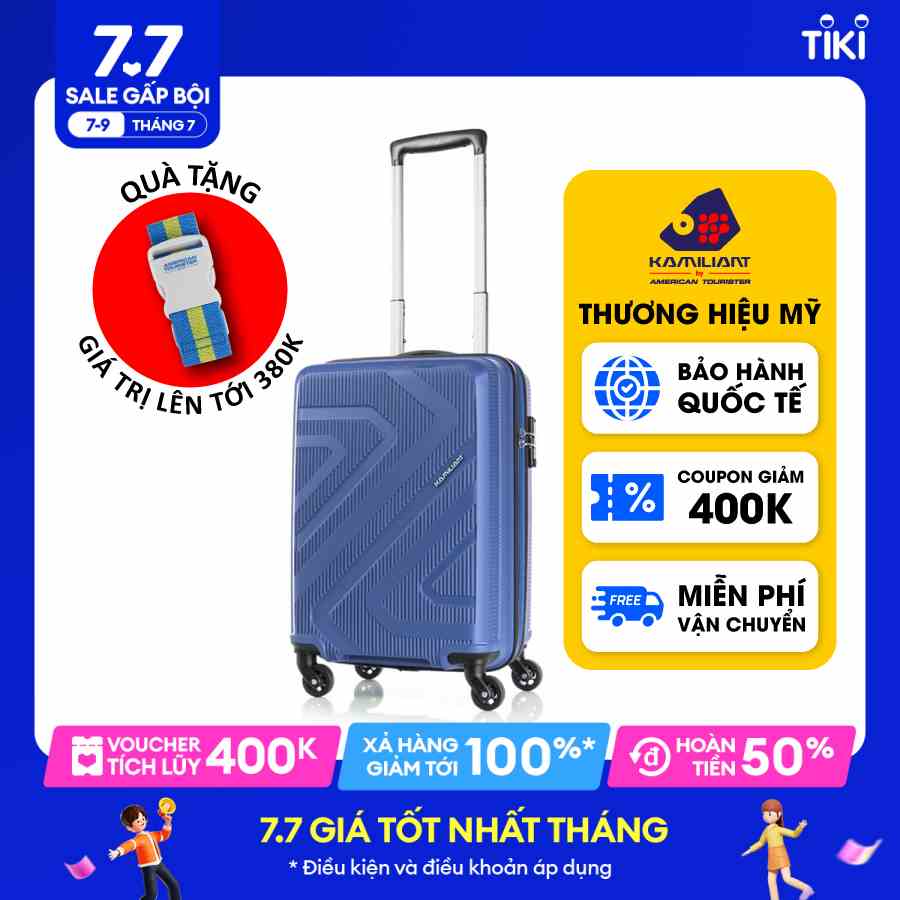 Vali kéo Kiza KAMILIANT size Trung25inch/68cm- MỸ: Khóa số TSA , tiêu chuẩn Hoa Kỳ,Tay cầm chắc chắn,bánh xe 360°