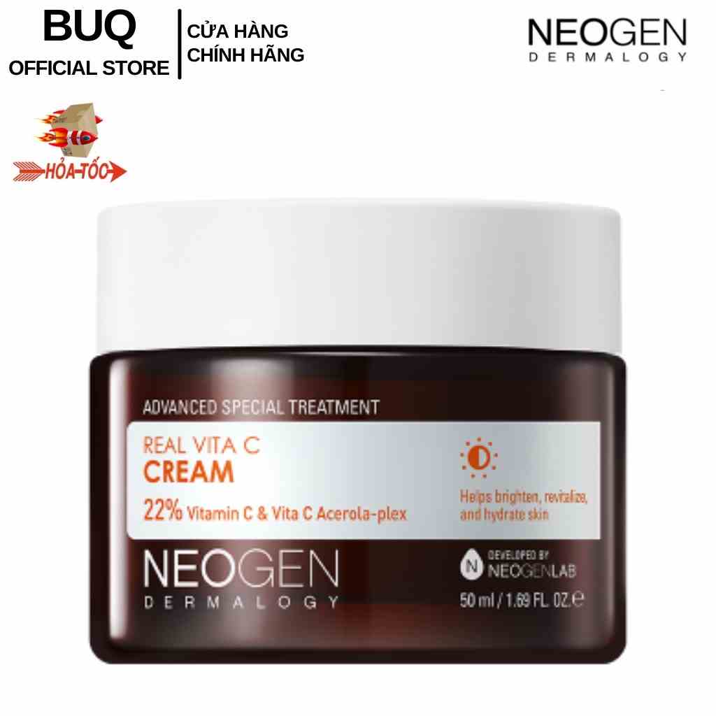 Kem Dưỡng Neogen VITAMIN C Dưỡng Sáng Da, Chống Gốc Tự Do Neogen Real Vita C Cream 50ml