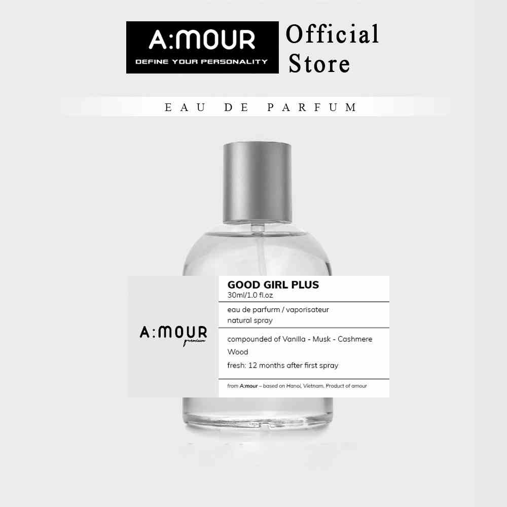 Nước Hoa Nữ Amour Good Girl Plus Nguyên Liệu Nhập Pháp Hương Thơm Nhẹ Nhàng Cuốn Hút 30ml - Dạng Xịt