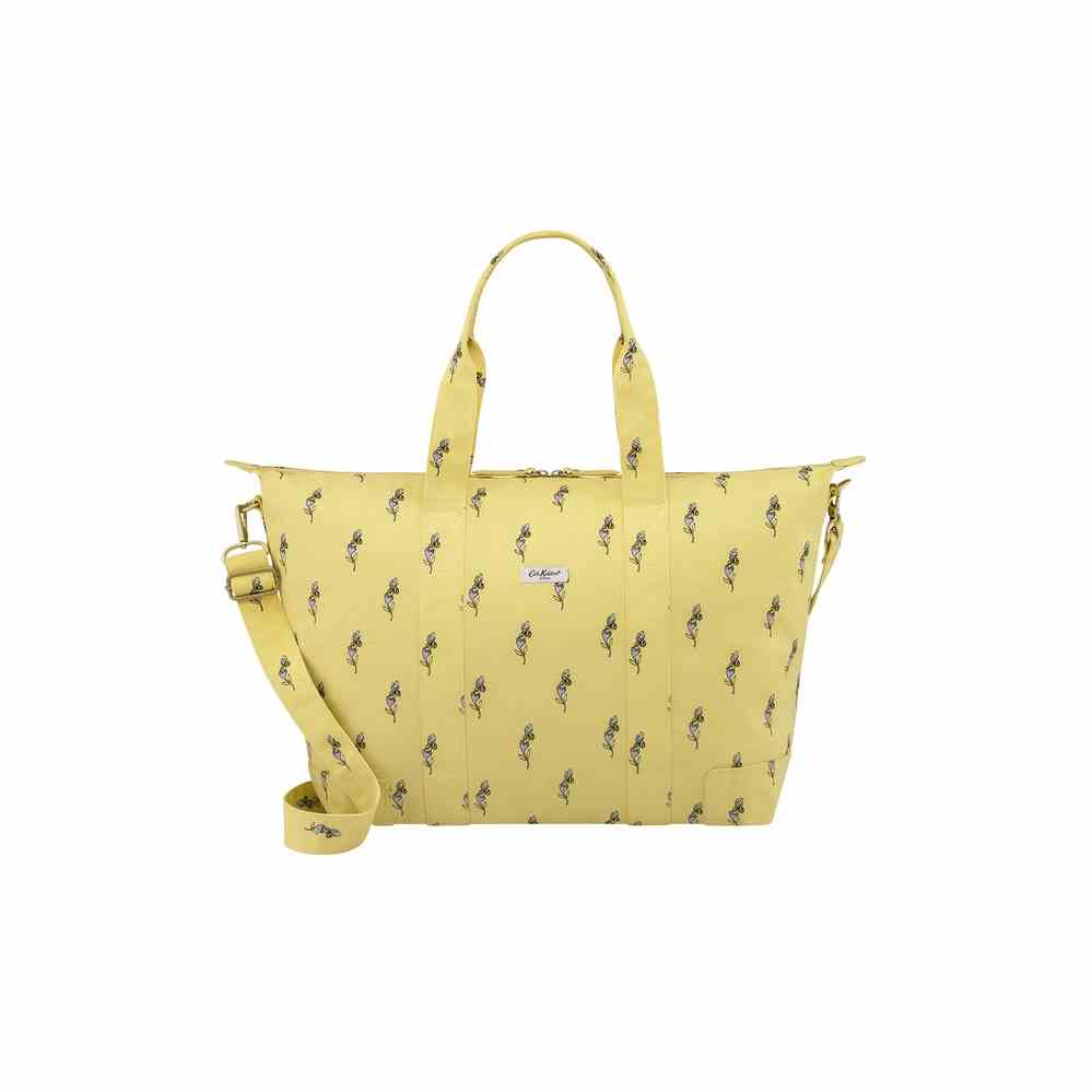 Cath Kidston - Túi du lịch xếp gọn/Foldaway Overnight Bag - Bee & Heart - Yellow -1047400