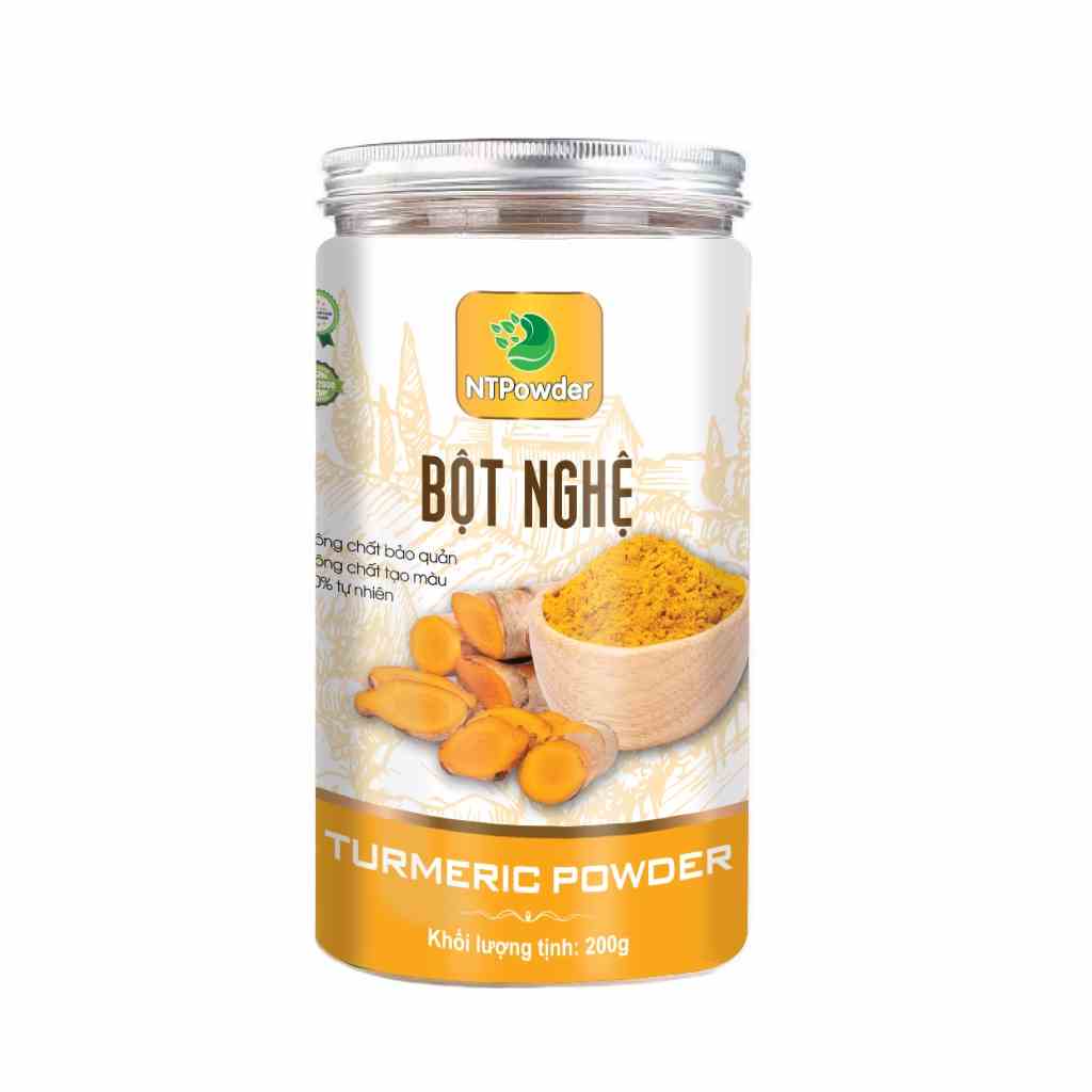 [Mã BMLTB35 giảm đến 35K đơn 99K] Bột Nghệ sấy lạnh nguyên chất NTPowder 200g / 100g - Nhất Tín Food