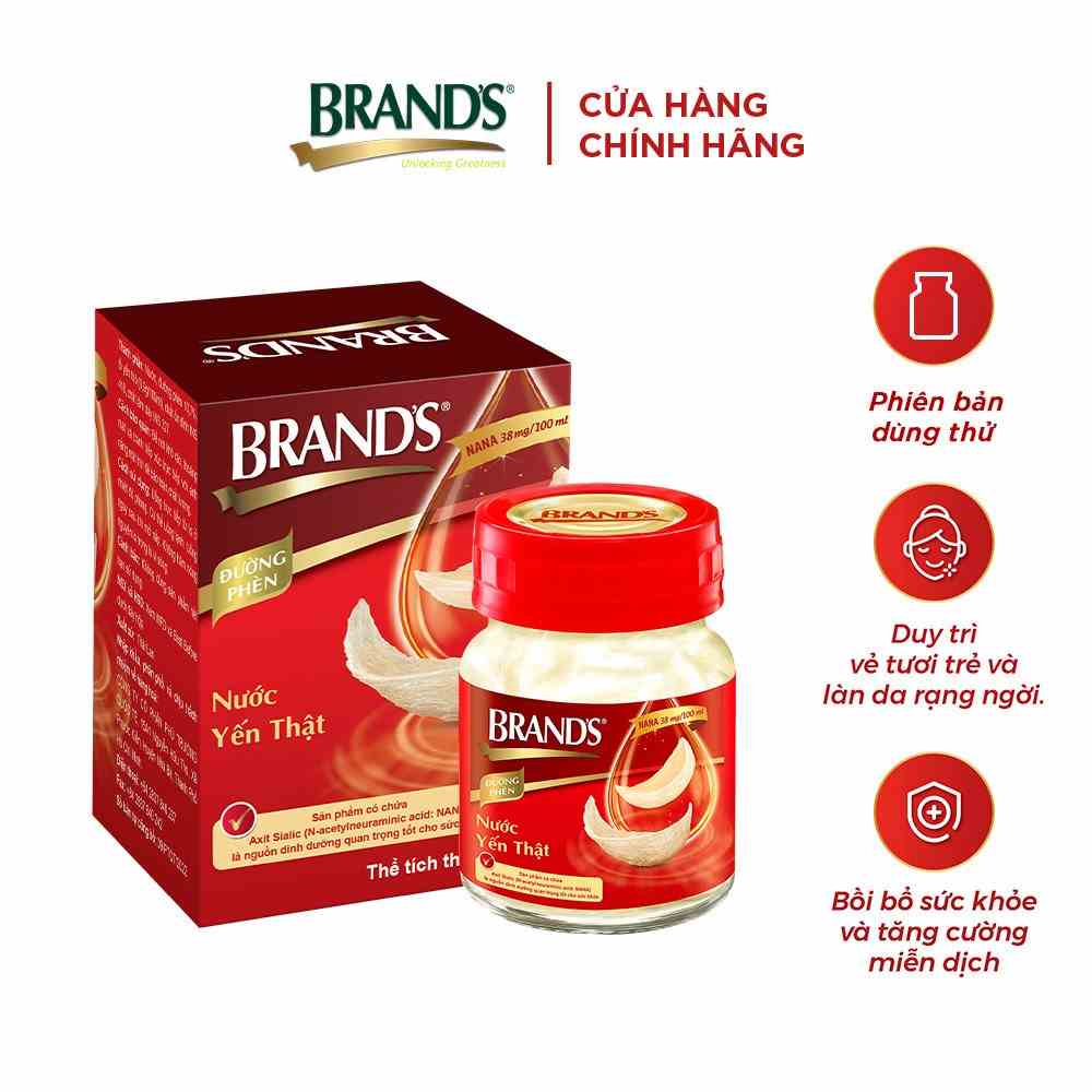 [DÙNG THỬ] Hũ nước yến thật BRANDS đường phèn (1 hũ x 70ml)