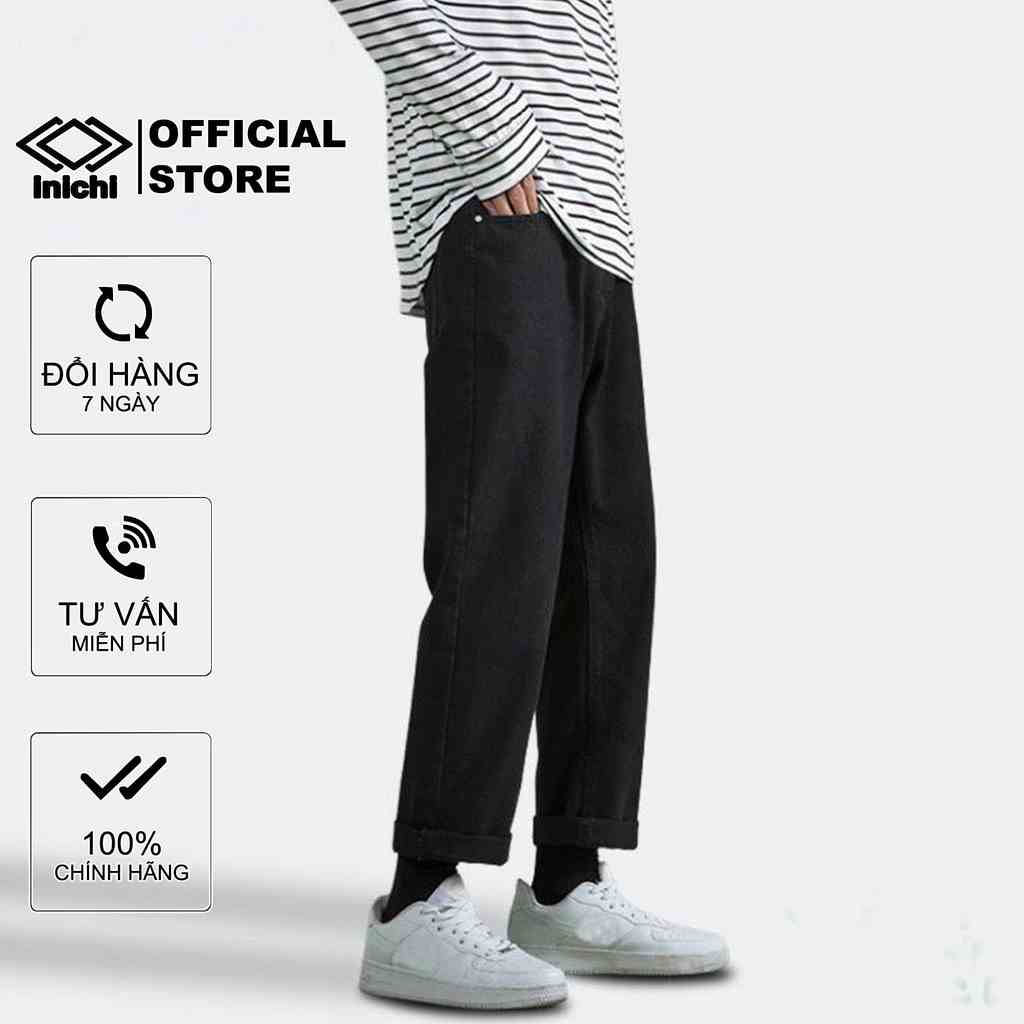 [Mã BMLT30 giảm đến 30K đơn 299K] Quần baggy jean ống rộng dáng suông Inichi Q902 vải đẹp