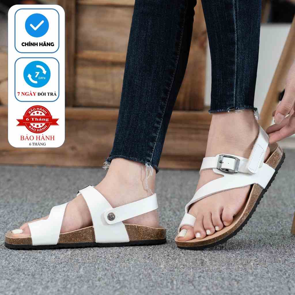 Mã PU20 - Giày Sandal Birken Đế Trấu BIOLINE Official Thiết Kế Unisex Quai Da PU Xỏ Ngón Cách Điệu