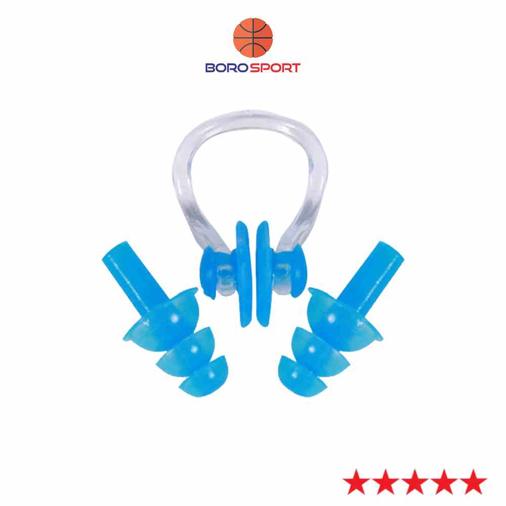 [Mã BMLTA35 giảm đến 35K đơn 99K] Bộ kit bịt tai và bịt mũi Cleacco chất liệu silicone BORO SPORT