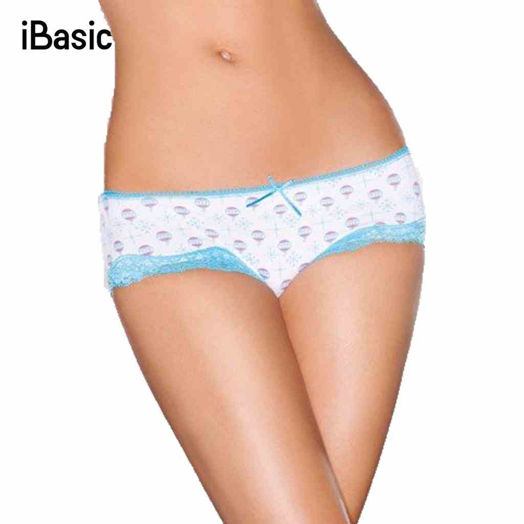 [DEAL SỐC 19K] Quần lót nữ thun cotton họa tiết iBasic QL-3065