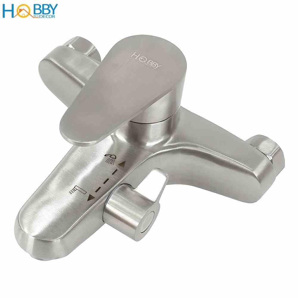 Vòi củ sen nóng lạnh Inox 304 Hobby Home Decor CSNL1- van chuyển nước tiện dụng và không rỉ sét