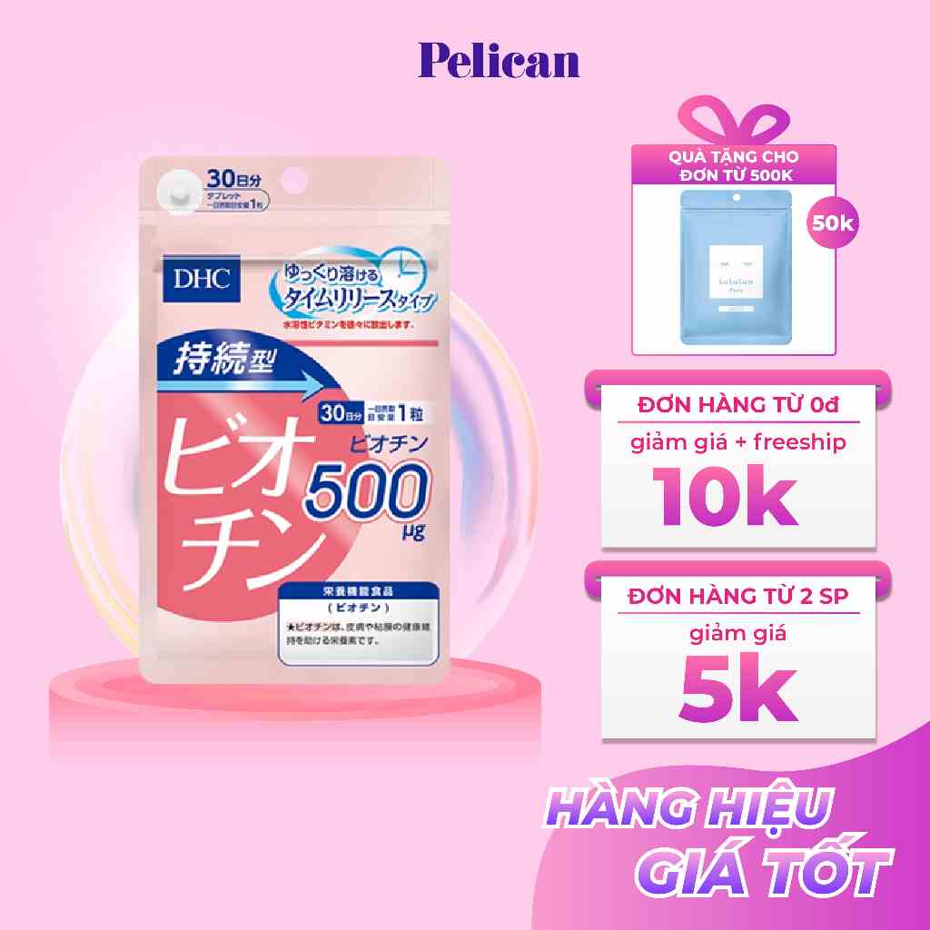 [Mã BMLTB35 giảm đến 35K đơn 99K] Viên uống DHC Biotin ngăn rụng tóc 30 Ngày Nhật Bản hỗ trợ đẹp da móng tóc