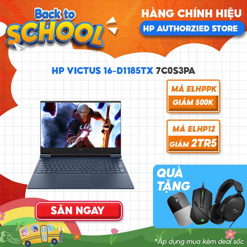 [Mã ELHP2TR5 giảm 12% đơn 18TR] Laptop HP Victus 16-d1185TX 7C0S3PA i7-12700H | 16GB | 512GB | RTX™ 3060 6GB