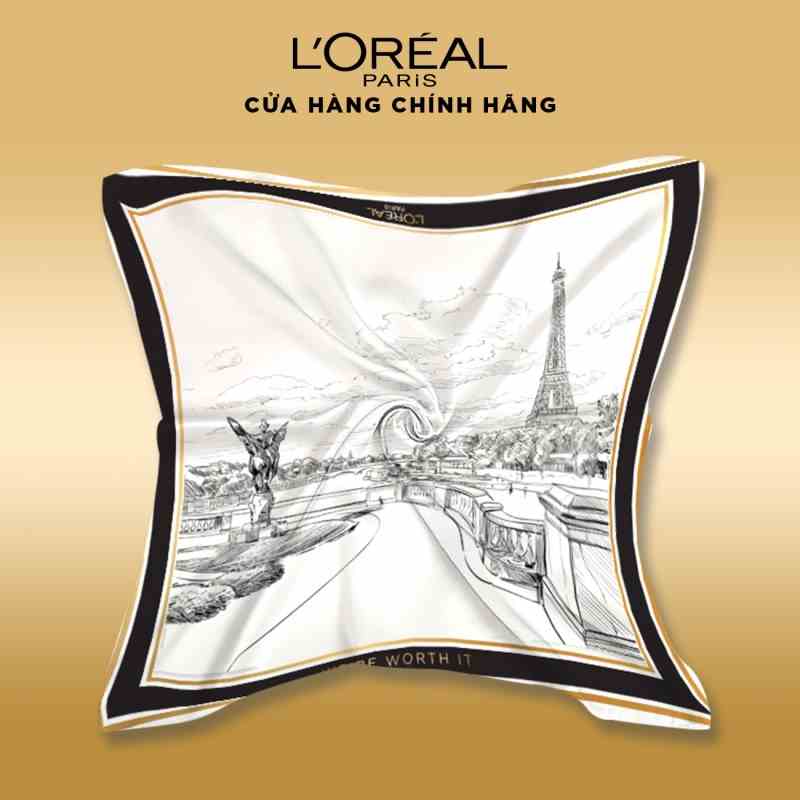 [Quà tặng không bán] Khăn Turban họa tiết Pháp LOreal Paris