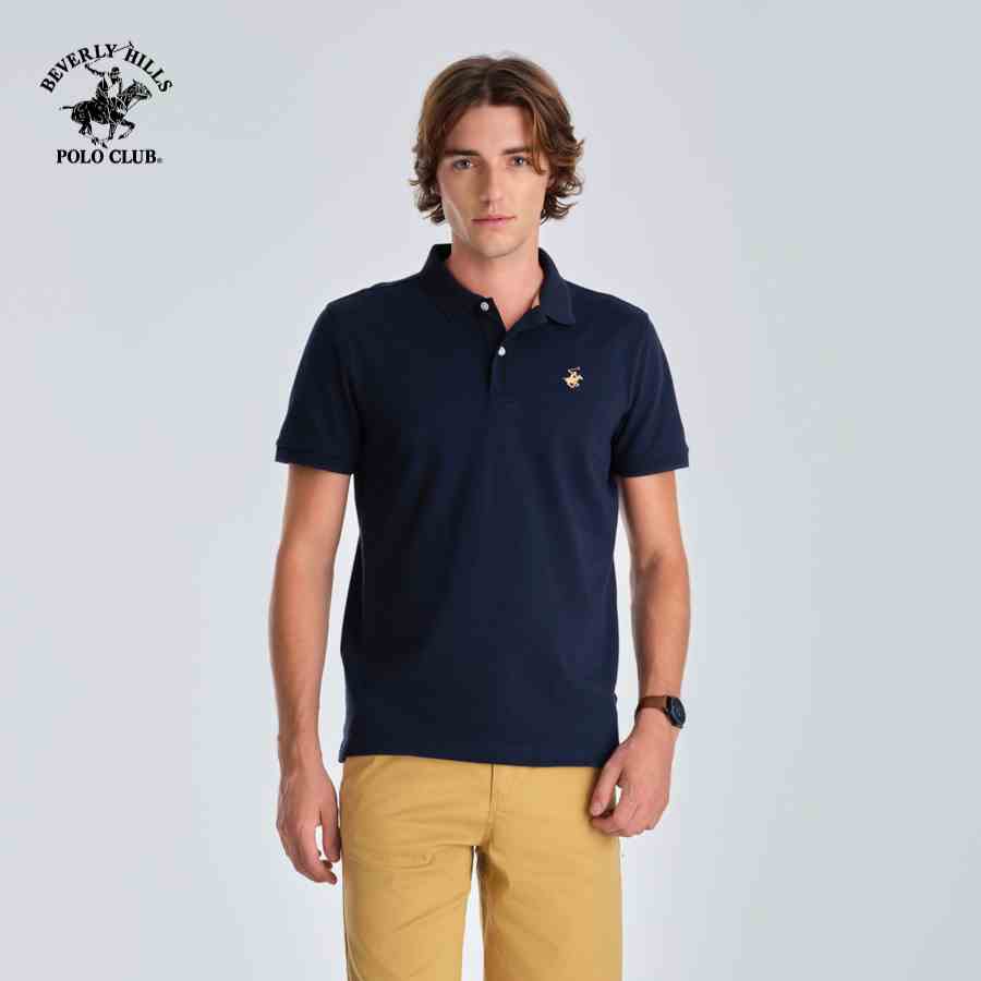 Beverly Hills Polo Club - Áo polo Ngắn tay Nam Regular Fit NV Navy- BHPC PMRSS23TL061