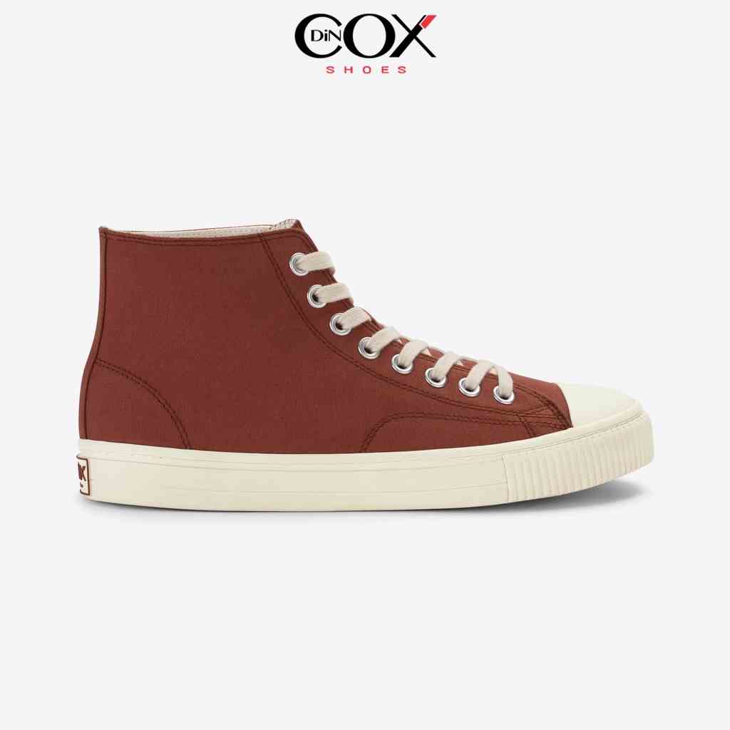 Giày Sneaker Vải Canvas Nam Nữ E06 Hi Red Brick Cao Cổ Thanh Lịch