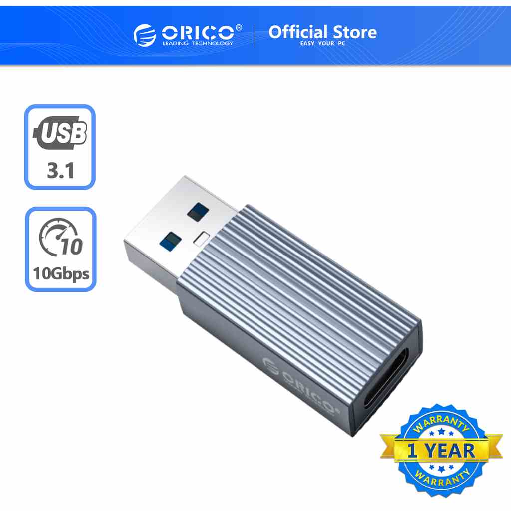 Thiết bị chuyển đổi ORICO AH-AC10 đầu USB 3.1 OTG sang cổng Type C 10 Gbps kết nối laptop OTG