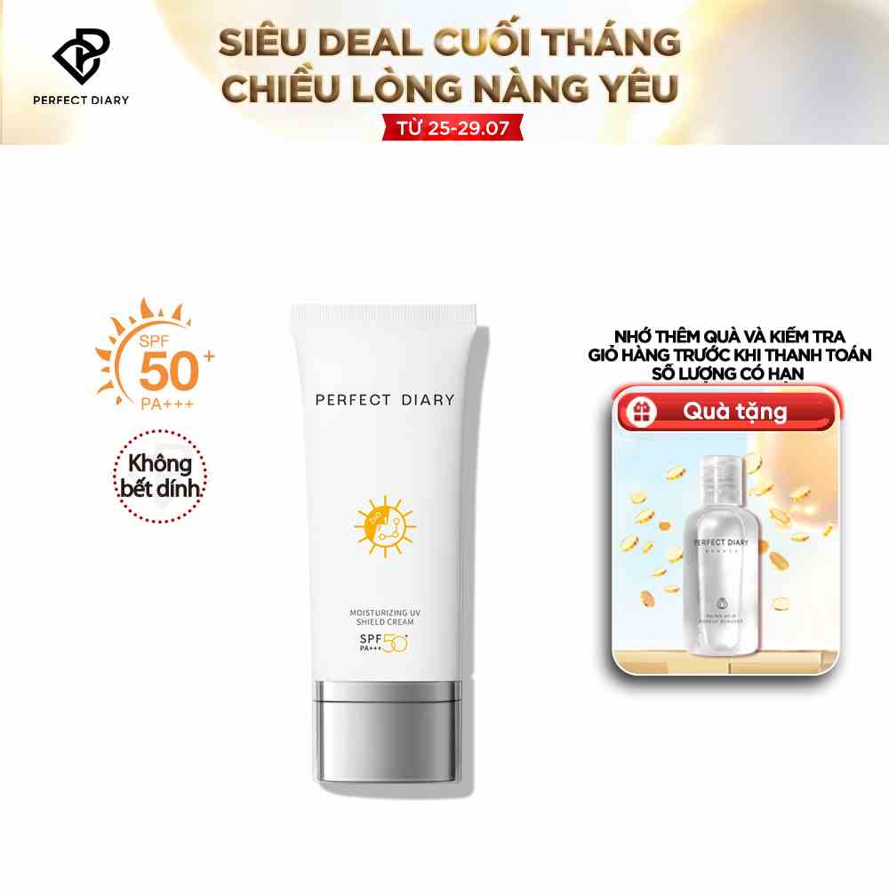 Kem Chống Nắng Dưỡng Ẩm PERFECT DIARY SPF50+ PA+++ dung tích 60ml