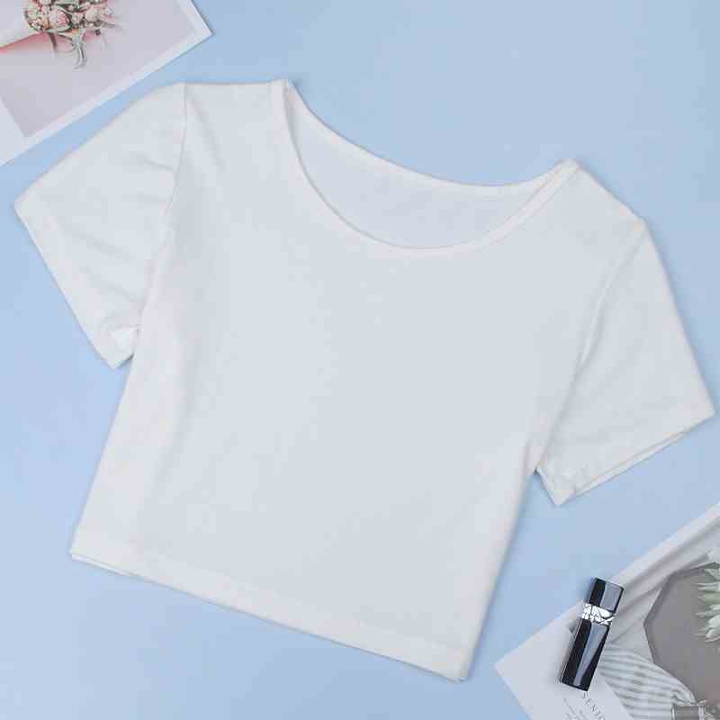 [Mã BMLTB35 giảm đến 35K đơn 99K] Áo thun croptop CERA-Y form rộng tay ngắn trắng / đen mã CRA041