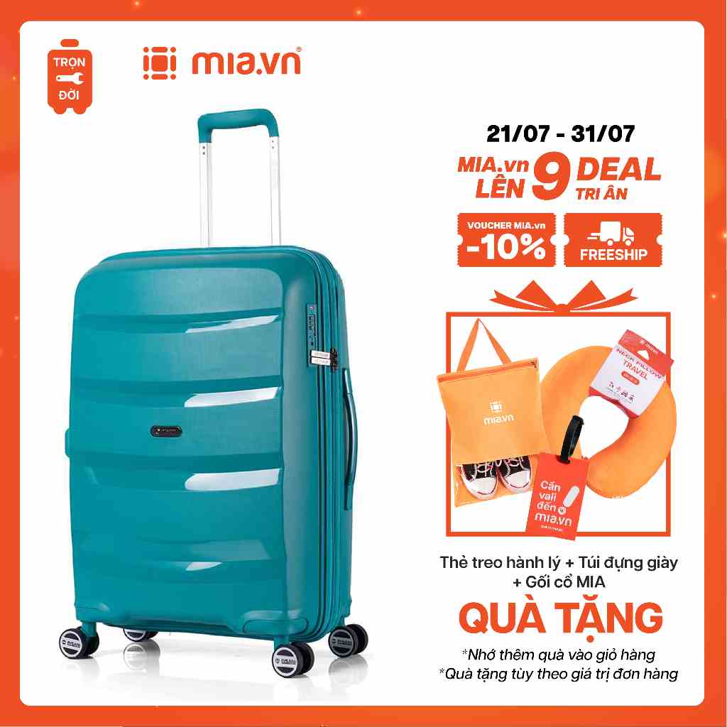 [GIẢM ĐẾN 500K-MUA 1 TẶNG 2]Vali Kéo MIA.vn Du Lịch Pisani Anika TE 3 size 20/24/28 Hạn Chế Va Đập - Bảo hành trọn đời